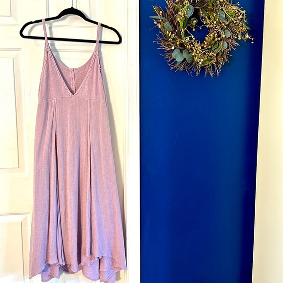Women’s Free People Endless Summer Lavender Swing  Low Back Pullover Midi Dress - Picture 7 of 12